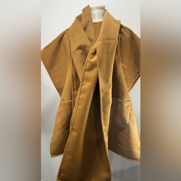 NWT Loft Sz XS luxuriously oversized wrap with removable scarf - Picture 4 of 12